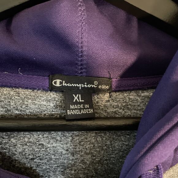 Washington Huskies Men's XL Hoodie Sweatshirt Full Zip Embroidered Champion - Picture 5 of 9